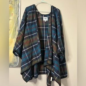Fall plaid shawl